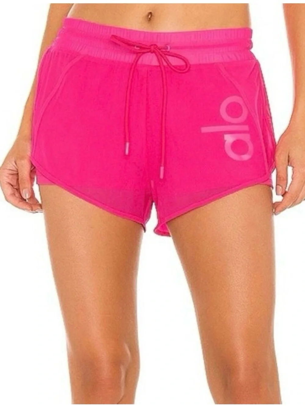 Alo Mesh Pink Shorts